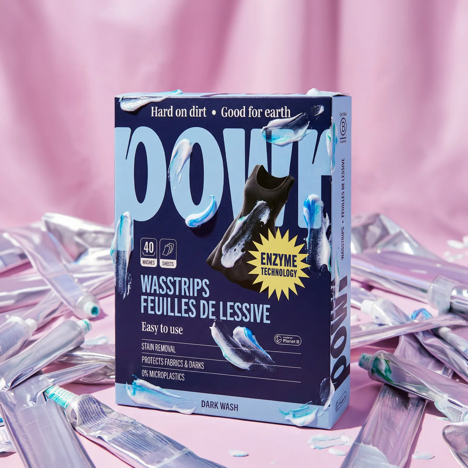 Jaarvoorraad Wasstrips voor donkere was | 8x40 wasbeurten - Image 3